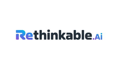 Rethinkable.ai - Creative brandable domain for sale