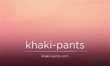 Khaki-Pants.com - Creative brandable domain for sale