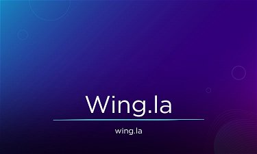 Wing.la - Creative brandable domain for sale