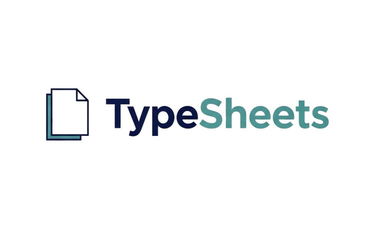 TypeSheets.com - Creative brandable domain for sale