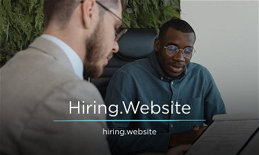 Hiring.Website - Creative brandable domain for sale